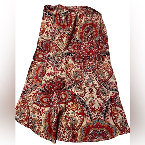 SHEIN Paisley Wrap Skirt - Picture 2 of 6